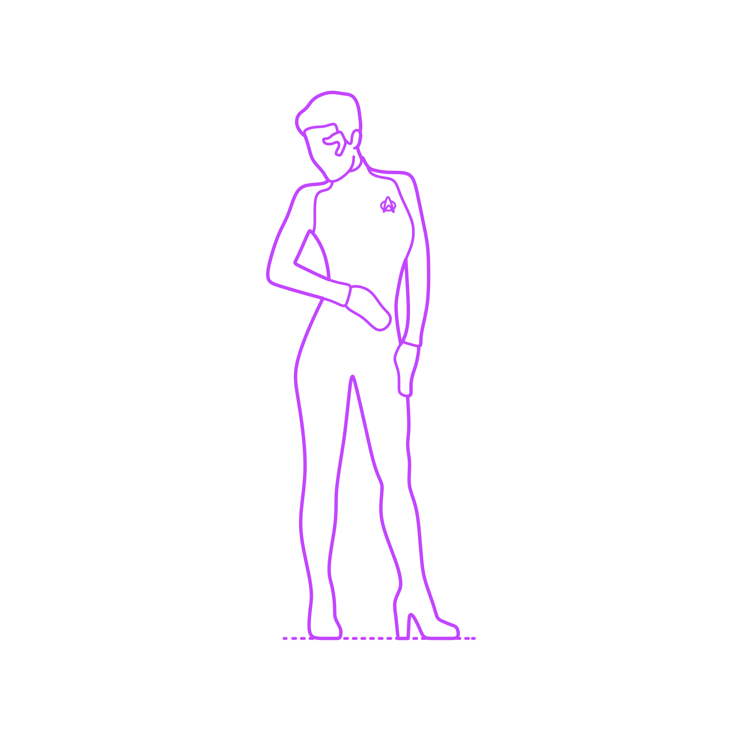 Pop Culture Star Trek Seven Of Nine Outline Icon Svg Set Free Vectors
